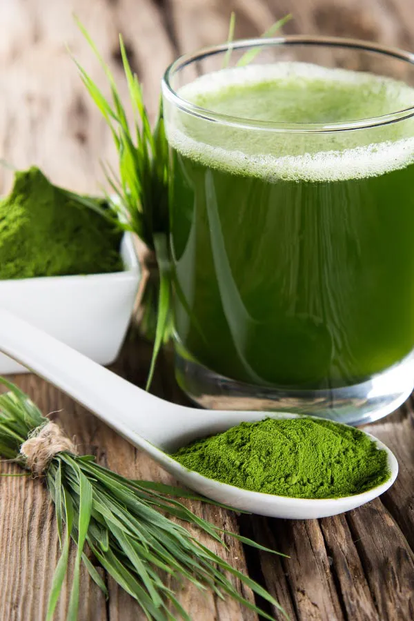 Immune-Boost-Injections-Treatment Healthy green juice and herbs. Get Tri-Immune Boost Injection treatments from Guerda Johnson, FNP-C in Tyler East Texas Area.